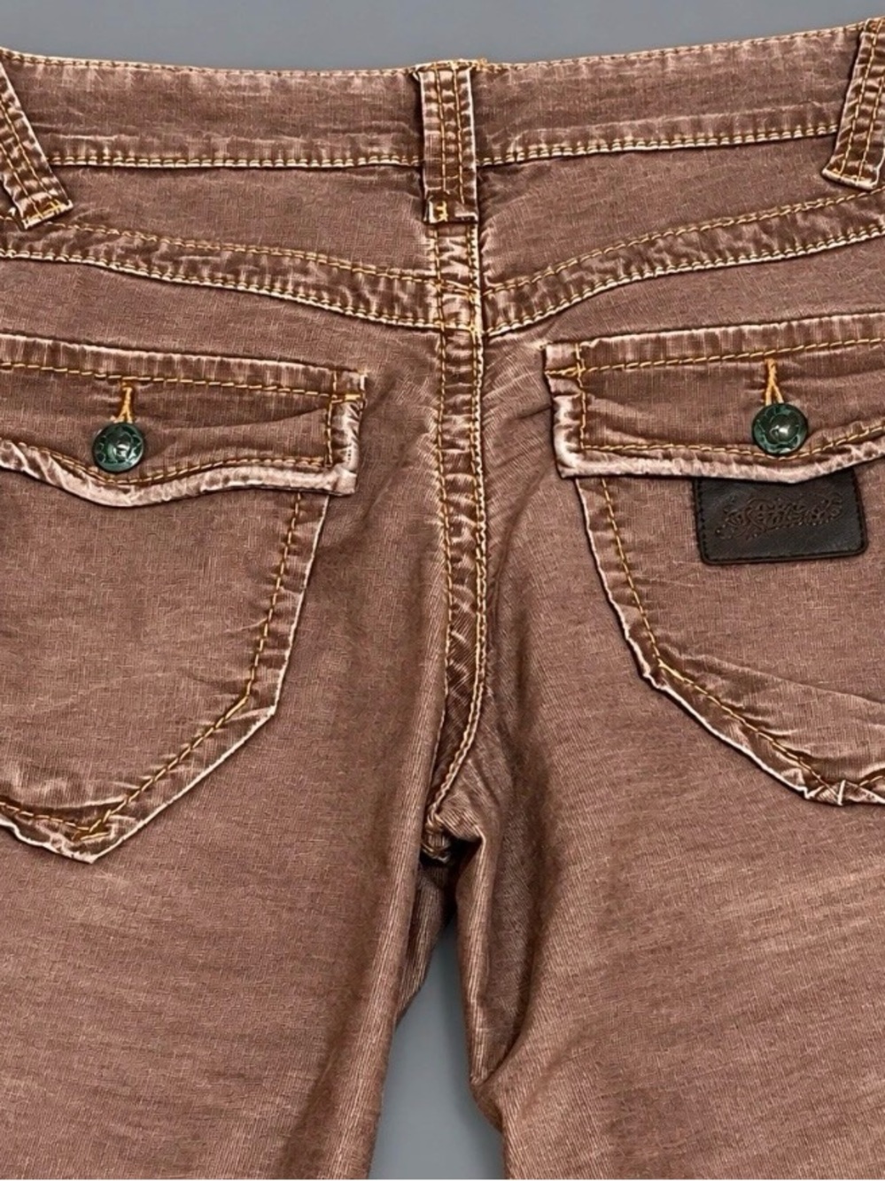 Stitch's Brown Bootcut Men's Jeans - Picture 4 of 6